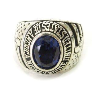 ディズニー Disney カレッジリング 指輪 ミッキーマウス ブルー