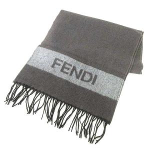 マフラー ストール ズッカ柄 茶 黒（2022/10/12買取） - FENDI