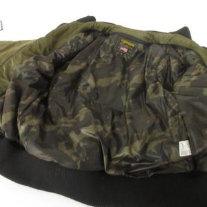 美品 MA-1 ジャケット バイク ウェア ワッペン 刺繍 ナイロン M カーキ