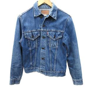 70649-0259 先染めブラック デニムジャケット J02 80s ヴィンテージ