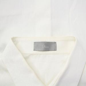 ワイシャツ ドレスシャツ 長袖 蜂刺繍 38 M 白 ホワイト（2023/04/19