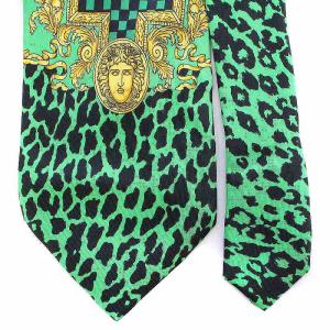 ネクタイ レギュラータイ レオパード ヒョウ柄 ギンガムチェック