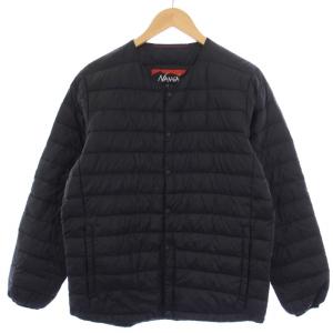 ワイルドワン WILD-1 別注 ダウンジャケット Vネック ナイロン M 黒