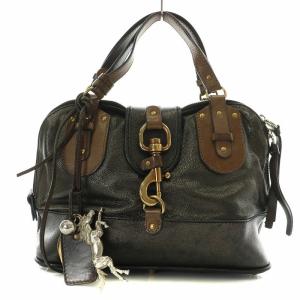 ケララ ハンドバッグ 馬チャーム付き ブラック ブラウン（2024/11/22