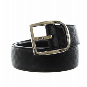 インターロッキングG レザーベルト 75 30 ブラック（2024/11/24買取