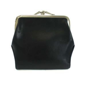 ヨウジヤマモト 財布 二つ折り がま口 レザー 黒 ブラック（2021/11/05