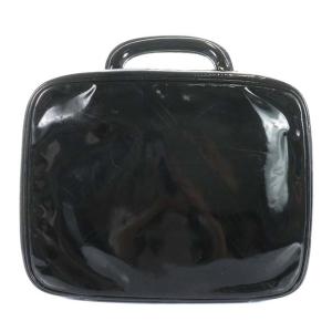 バニティバッグ ショルダーバッグ 2way エナメル 4番台 黒（2022/06/28