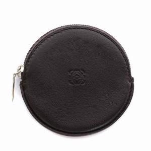 コインケース 小銭入れ アナグラム ラウンド 丸型 レザー 黒 ブラック