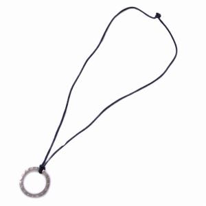 ビーゼロワン B-ZERO1 ネックレス ペンダント チャーム ロゴ 革紐