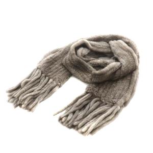 マフラー ストール フリンジ ミンクファー グレー（2023/04/01買取