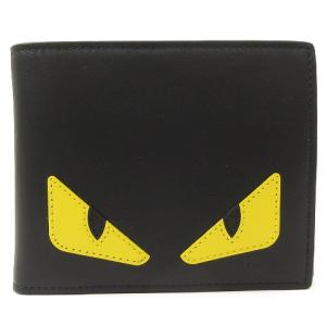 7M0001-073 BUGS EYES 二つ折り財布 モンスター レザー 黒 赤（2022/09