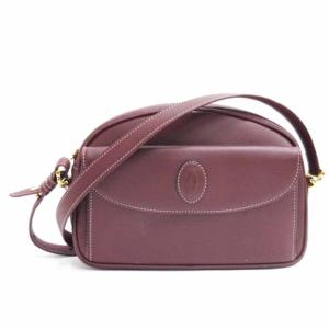 マストライン ショルダーバッグ レザー ボルドー（2024/09/24買取