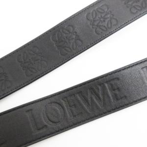 ショルダーストラップ アナグラム ロゴ サテンカーフ ブラック AA ECS