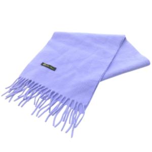 マフラー ストール カシミヤ イタリア製 紫 パープル（2024/08/14買取