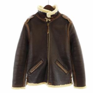 B-3 ムートン フライトジャケット レザージャケット シープスキン 38