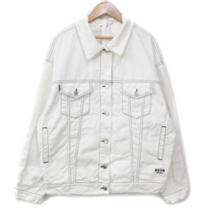 デニムジャケット Gジャン ジージャン バックロゴプリント ロゴ 刺? 42