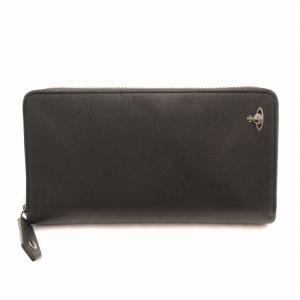 VINTAGE WATER ORB 長財布 ラウンドジップ レザー 859172 M12ER 黒