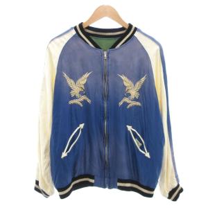 ALASKA スーベニア 別珍サテン スカジャン リバーシブル S レッド