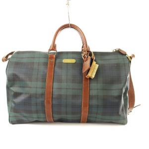 ブラックウォッチ ボストンバッグ ショルダーバッグ 2WAY チェック