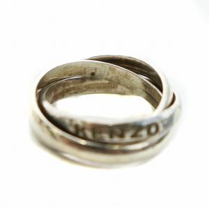 trinity トリニティ 3連 リング 指輪 Silver925 ロゴ刻印 11号