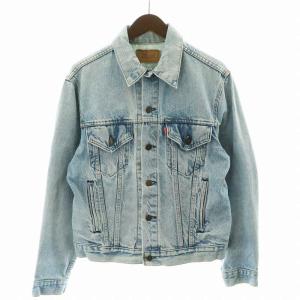 70649-0259 先染めブラック デニムジャケット J02 80s ヴィンテージ