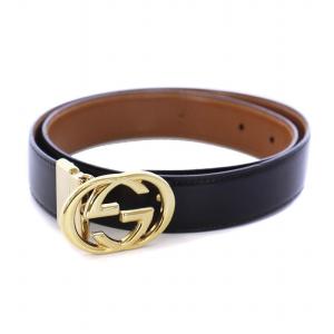 インターロッキングG レザーベルト 75 30 ブラック（2024/11/24買取