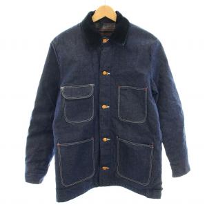 カバーオール デニム ジャケット Gジャン USE加工 中綿 裏地