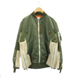 20AW NYLON TWILL FAUX SHERING BLOUSON MA-1 S カーキ（2024/07/02