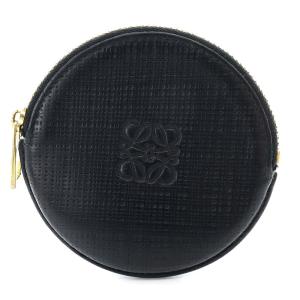 コインケース 小銭入れ アナグラム ラウンド 丸型 レザー 黒 ブラック