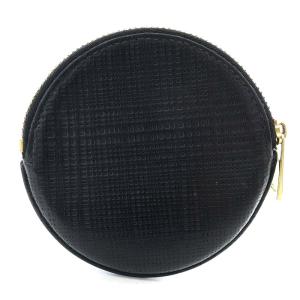 コインケース 小銭入れ アナグラム ラウンド 丸型 レザー 黒 ブラック