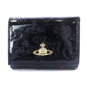 13VV110 二つ折り財布 オーブ エナメル 黒（2022/08/25買取