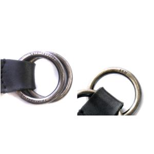 AKM ダブルリング ナローベルト メッシュ レザー ブラック（2023/12/02