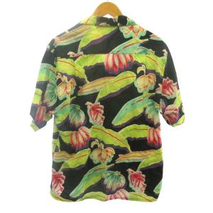 ヴィンテージ 80'S パタロハ アロハシャツ ブラックバナナ柄 M