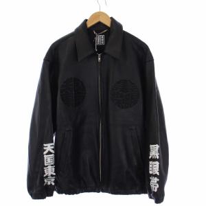 黒眼帯 天国東京 BLACK EYE PATCH LEATHER BOMBER JACKET（2023/09/19
