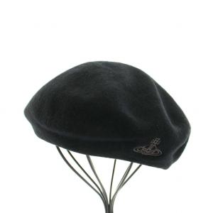 ベレー帽 オーブ刺繍 ブラック（2024/05/17買取） - Vivienne Westwood