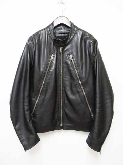 メゾンマルジェラ Maison Margiela 11AW 5 ZIP LEATHER JACKET BLACK