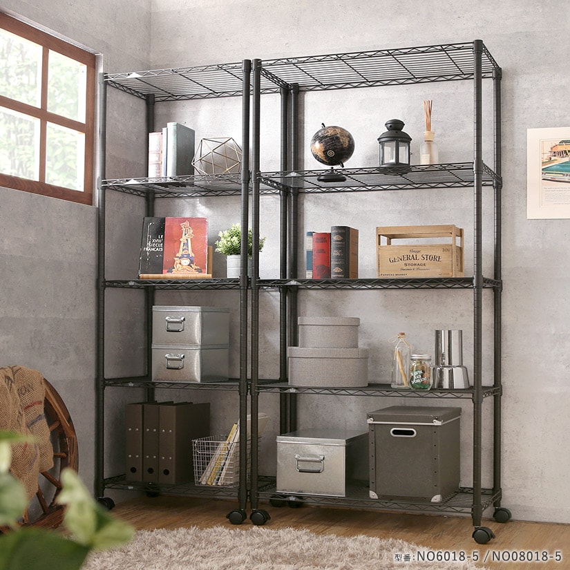 ルミナスノワールフリーラック5段60W | ルミナス・エレクター専門