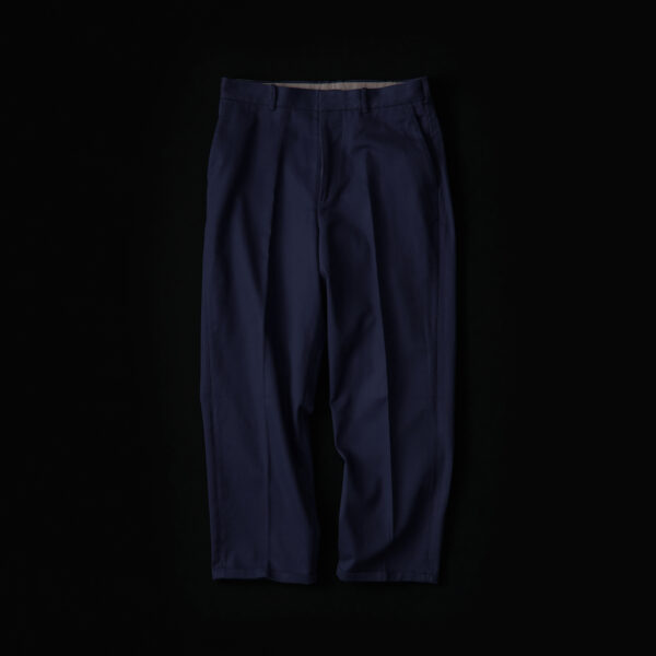 NICENESS｜SHORTER / ショーター (カラードスラックス) NAVY｜VELISTA