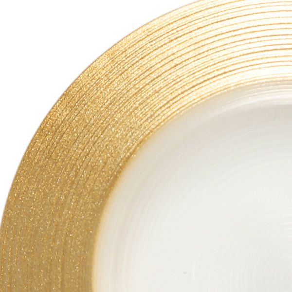 サークル プレート 27cm ゴールド | Vetro Felice - 幸せのガラス