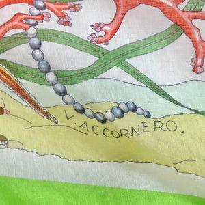 Gucci 1960s V. Accornero Aquatic Print Scarf – Vintage by Misty