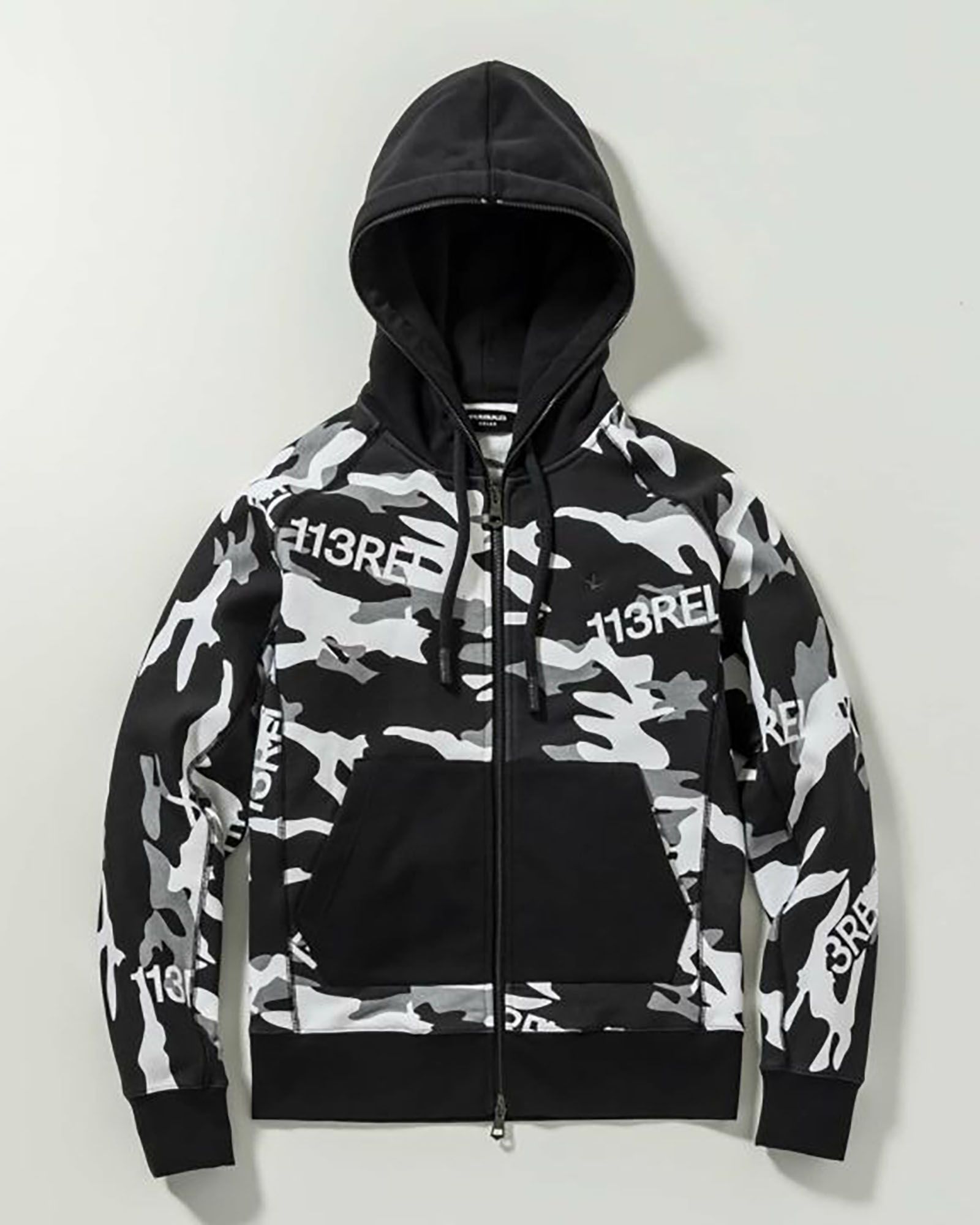 1PIU1UGUALE3 RELAX - スーパーヘビースウェットカモ柄パーカー