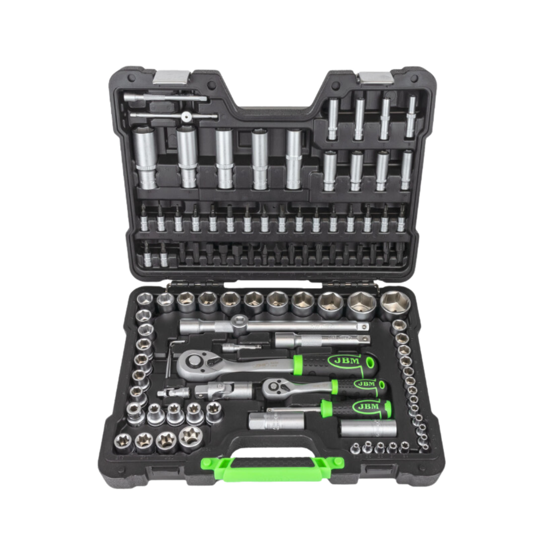 Caixa de Ferramentas de 216 Peças 12 Faces (XZN) - Zincadas JBM em