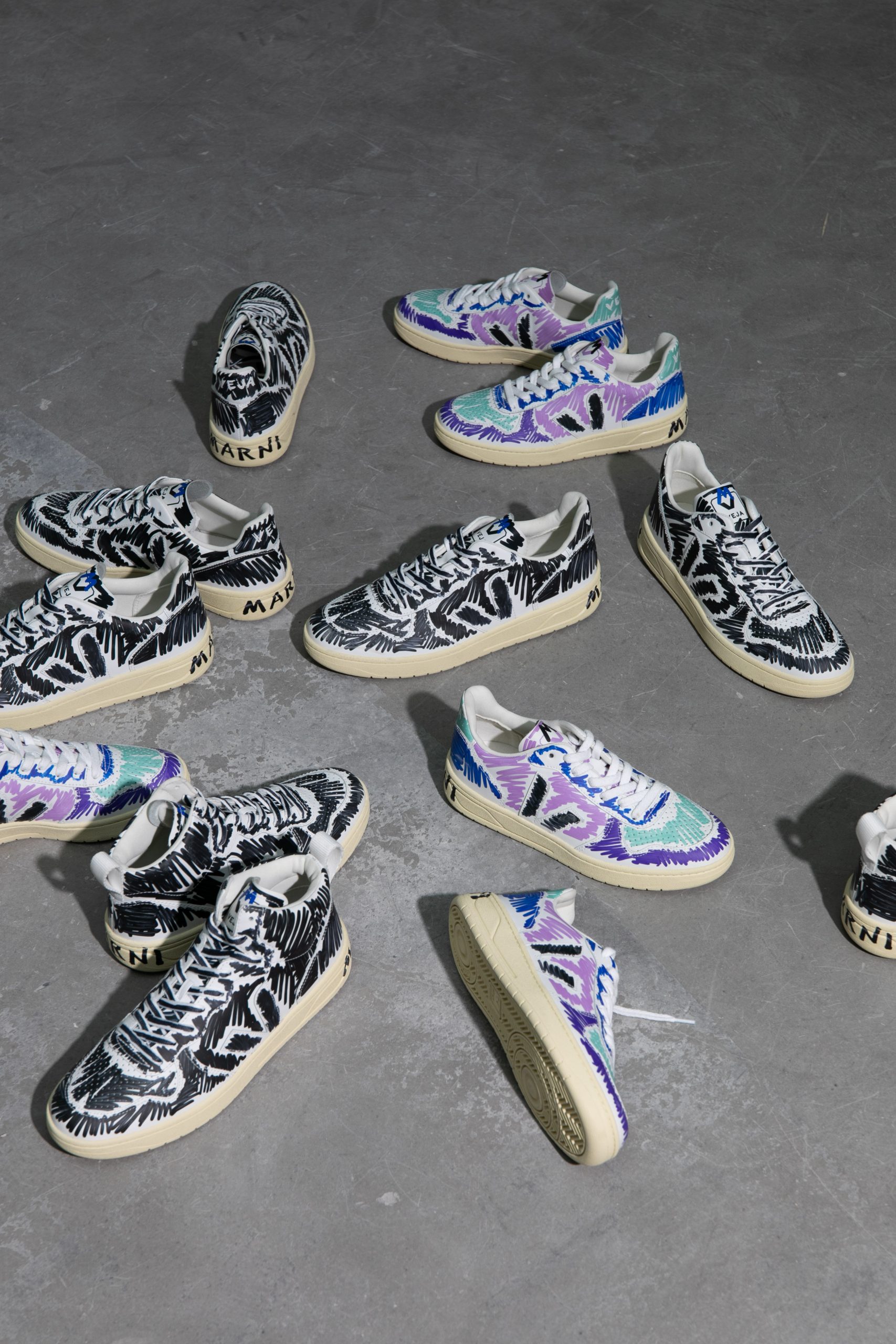 VEJA X MARNI コラボレーションコレクションの第2弾が発売。カラフル