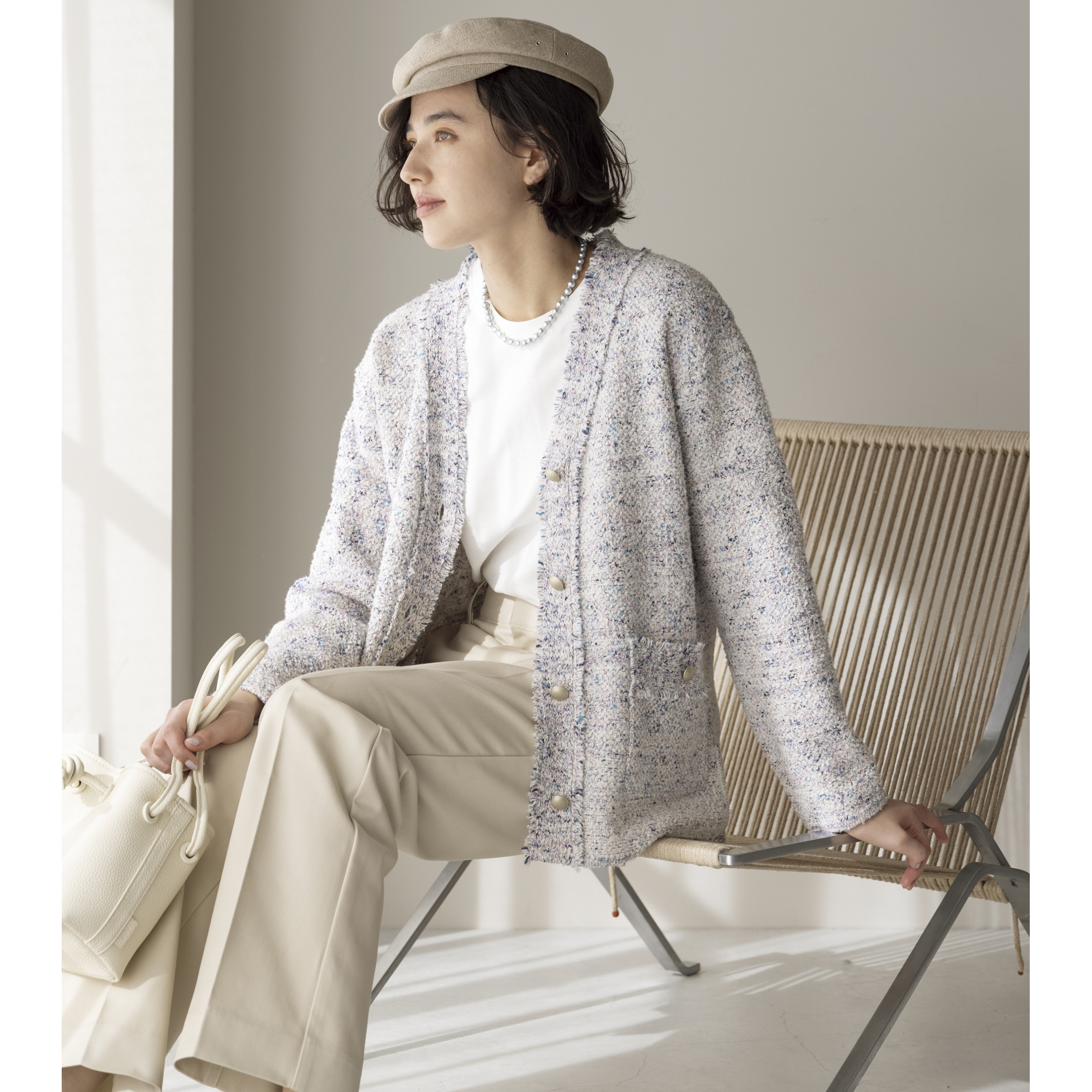 suadeoのニットツイードジャケット【STANDARD BOOK 2023Spring