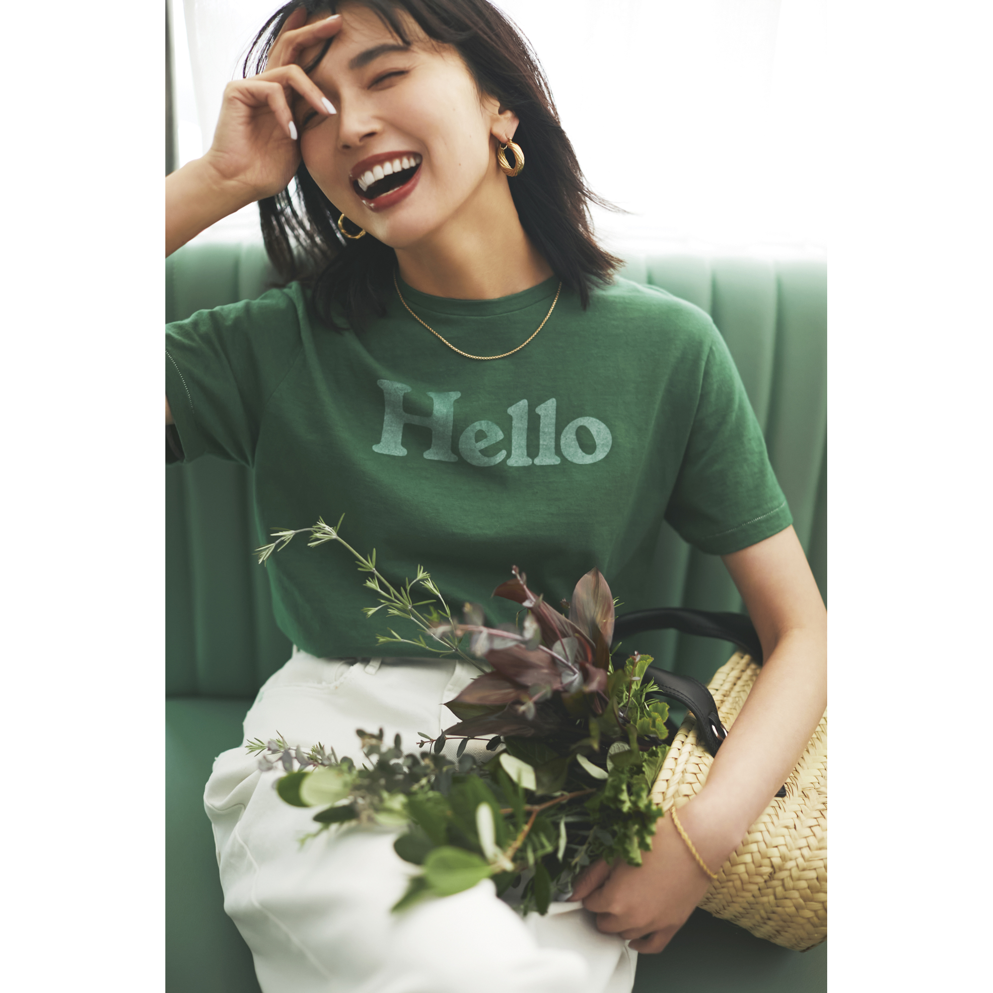 ここでしか手に入らない！別注グリーンのHELLO Tシャツ【STANDARD BOOK