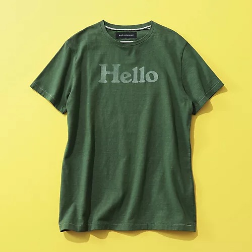 ここでしか手に入らない！別注グリーンのHELLO Tシャツ【STANDARD BOOK