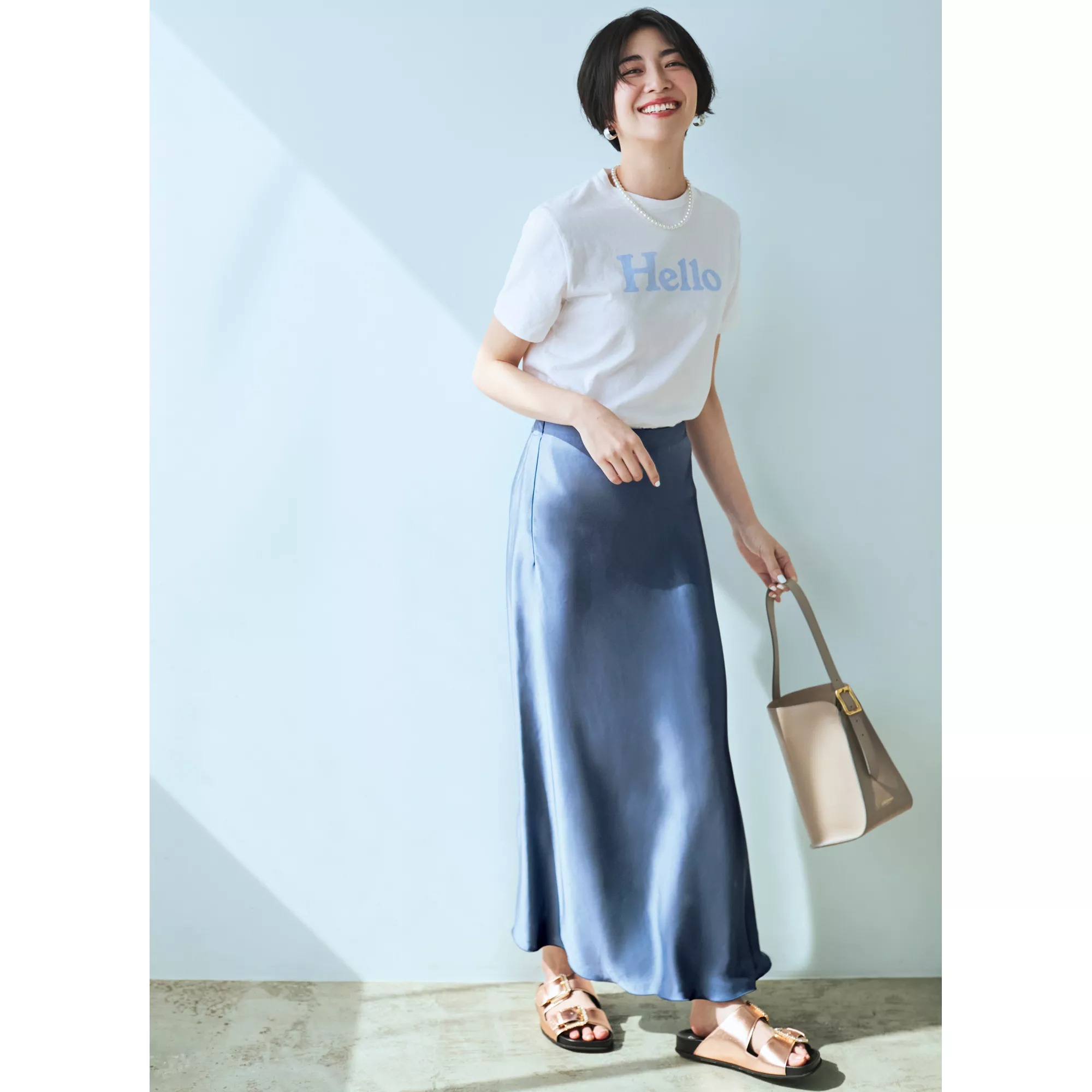 Chaosのサテンロングスカート【STANDARD BOOK 2024Summer】 | HAPPY