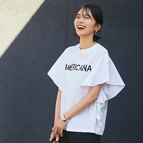 タグ付き MICA＆DEAL フリルカラースキッパーブラウス シャツ ホワイト