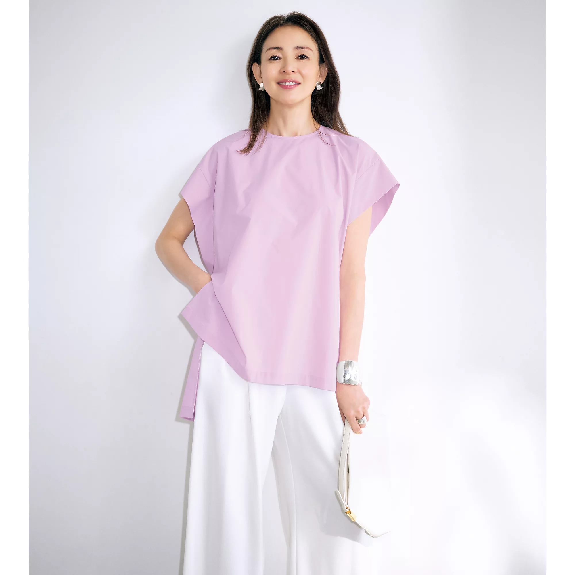 50代トップス】梅雨も夏も快適！〈ル フィル〉で人気の細見えブラウス