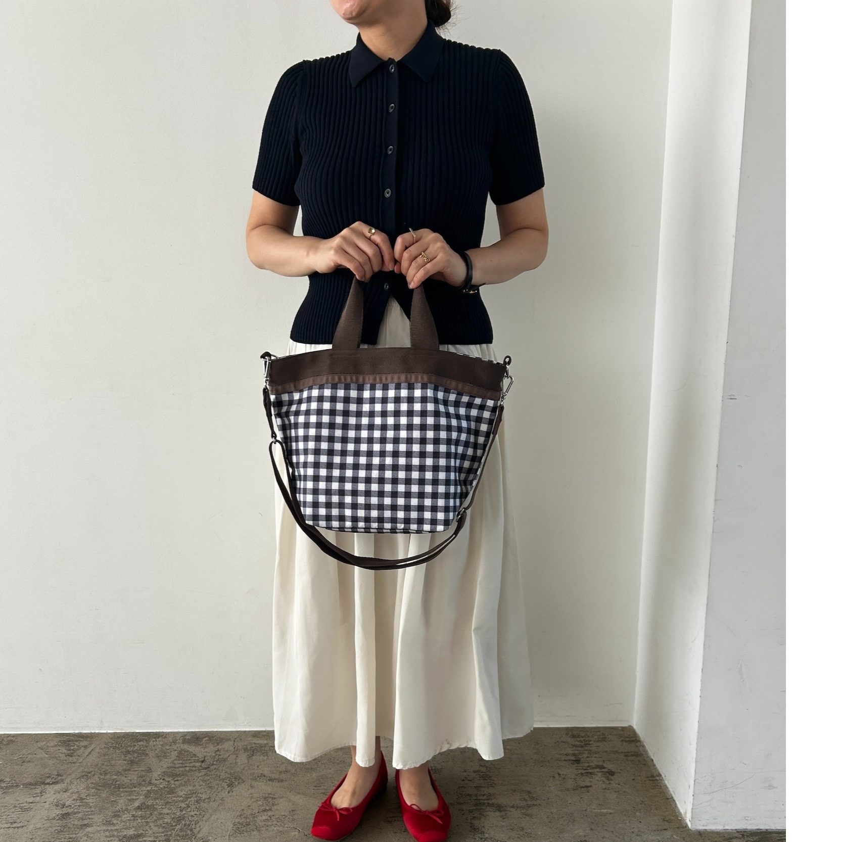 LeSportsac(レスポートサック)×LEEマルシェ 別注2Wayバケットトート